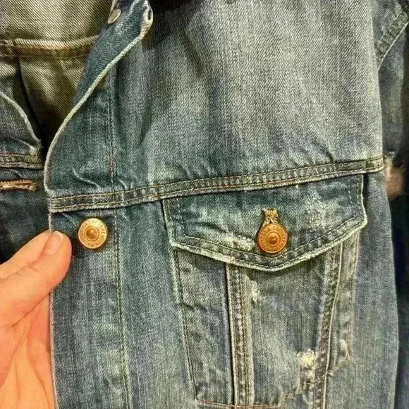 Zara Blue Jean Jacket - Picture 3 of 8